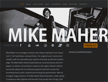 Tablet Screenshot of mikemaherband.com